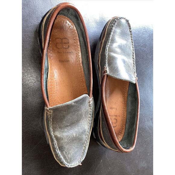 Allen Edmonds Boulder Size 10B Black Leather Loafer Driving Shoes - Picture 2 of 16